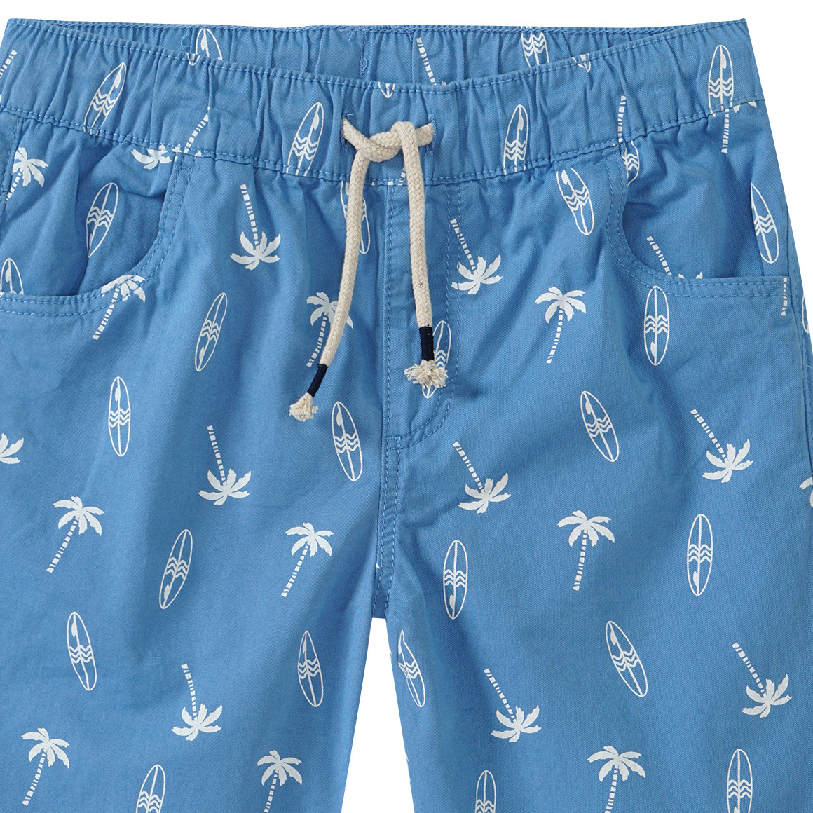 Famy Jungen Shorts mit Tunnelzug hellblau
