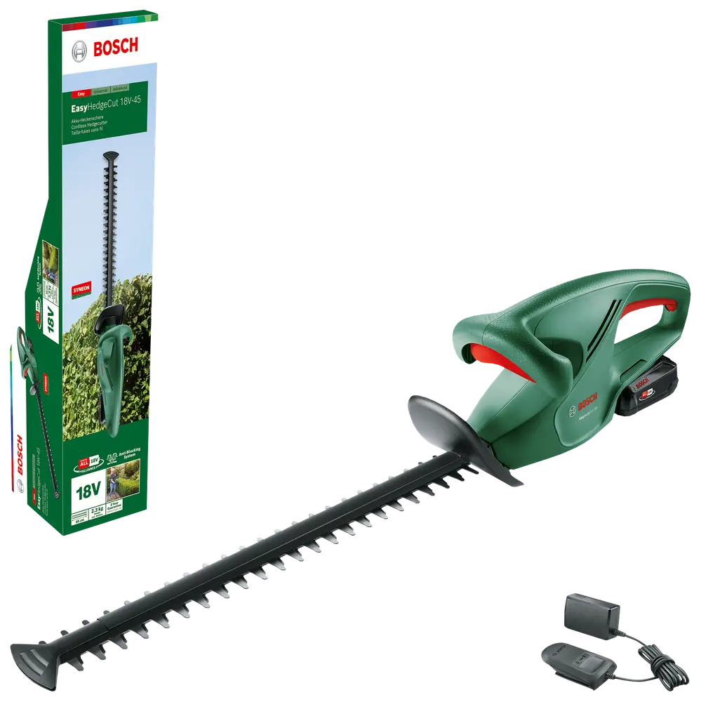 BOSCH Hækkeklipper Easy 18V 45 cm inkl. batteri