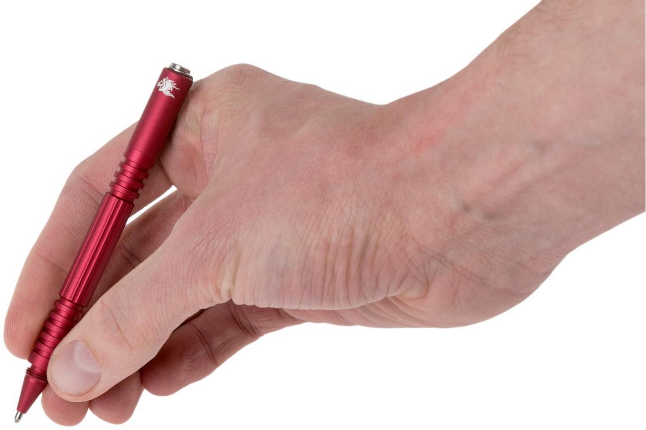 Rick Hinderer Investigator Pen Aluminium Matte Red, tactische pen