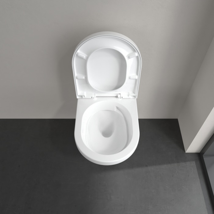 Villeroy & Boch Architectura randloos toilet met TwistFlush rond wit glans