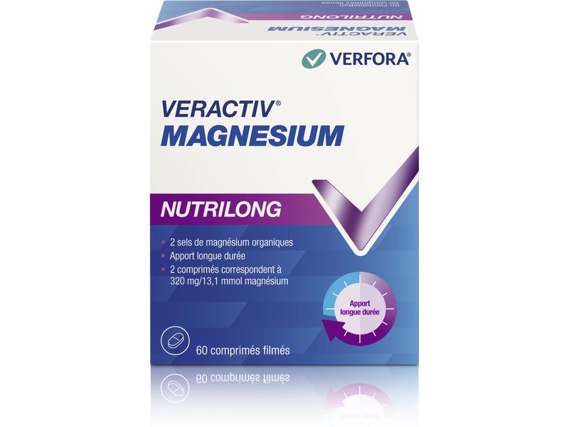 Veractiv Magnesium Nutrilong 60 Tabletten Magnesium Nahrungsergänzung