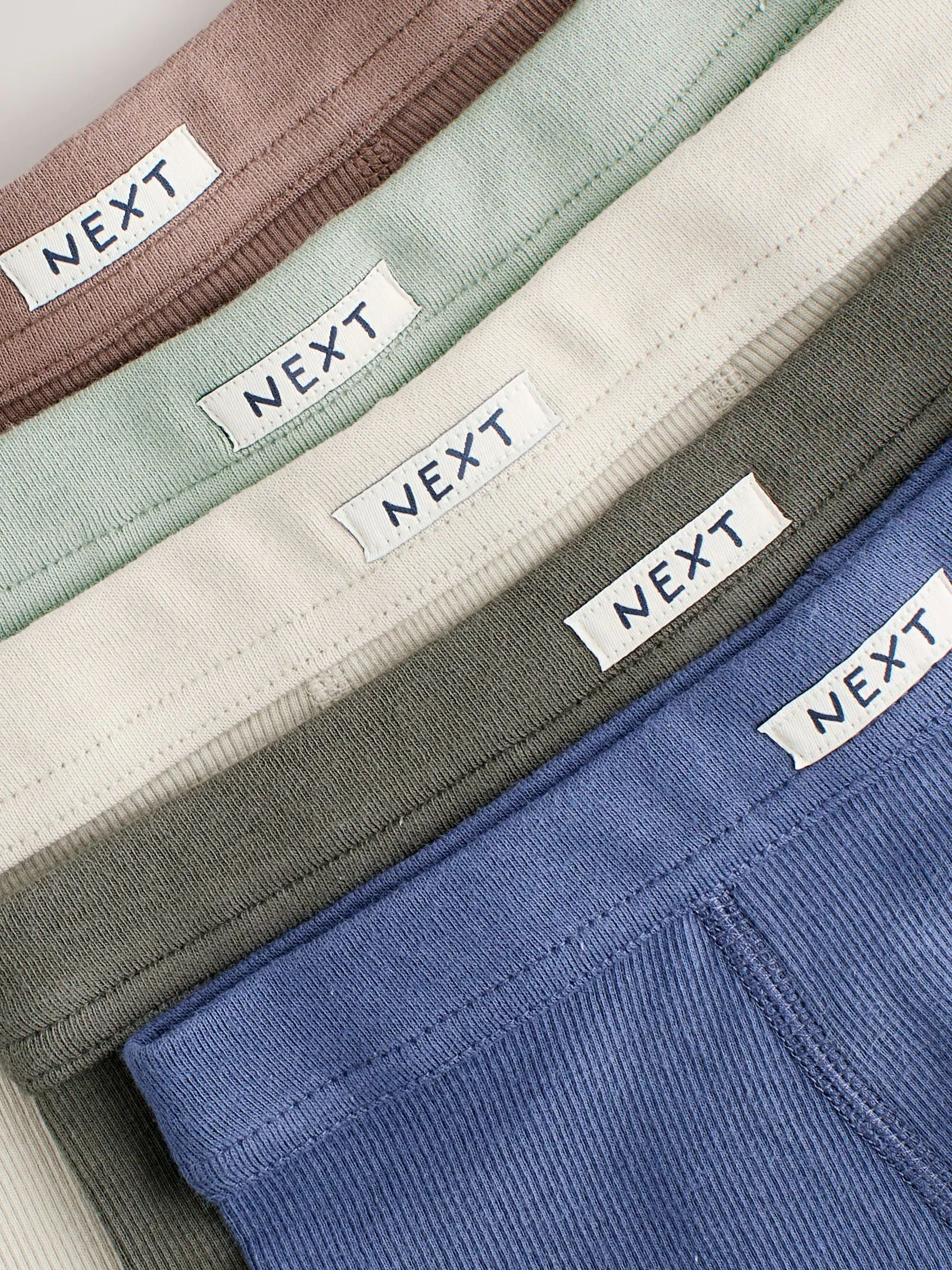 Naturel Multicolor - Set van 5 boxershorts met zachte tailleband (1,5-16 jr)