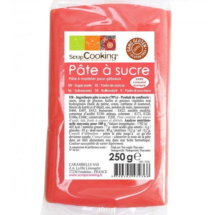 Pâte à sucre corail - 250 g Scrapcooking