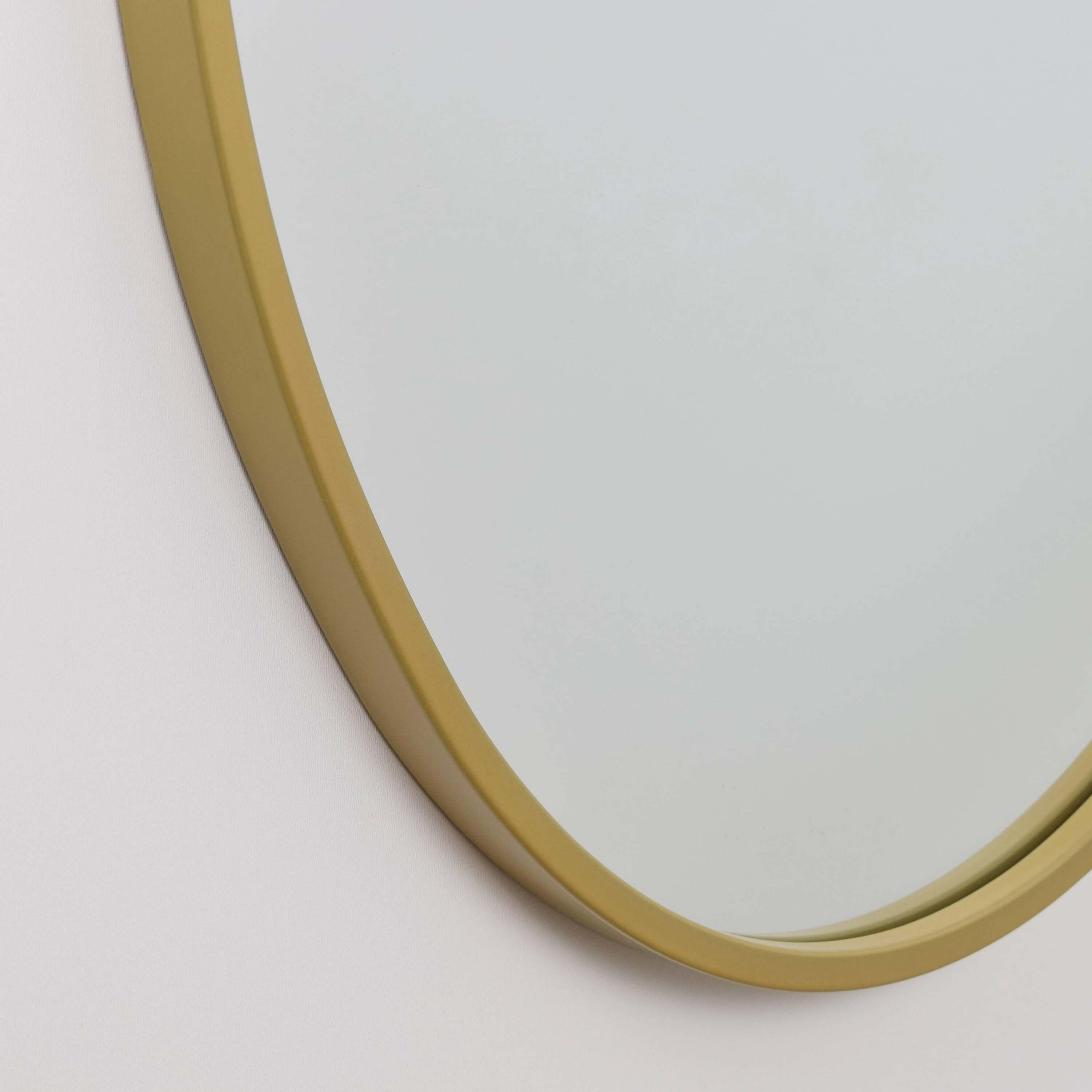 Fragix Boston Spiegel Ovaal - Goud - Metaal - 50x70