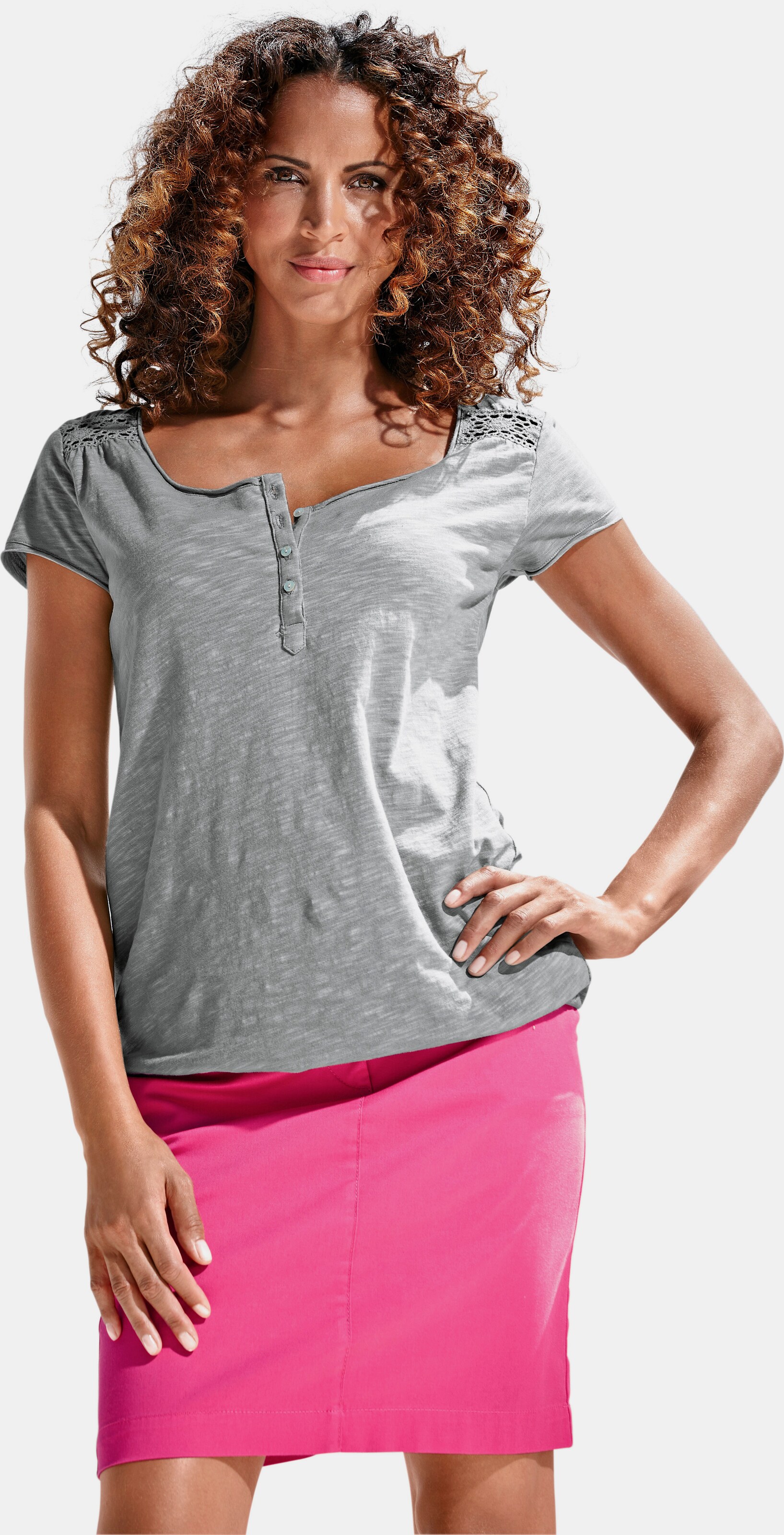 Rundhals-Shirt
