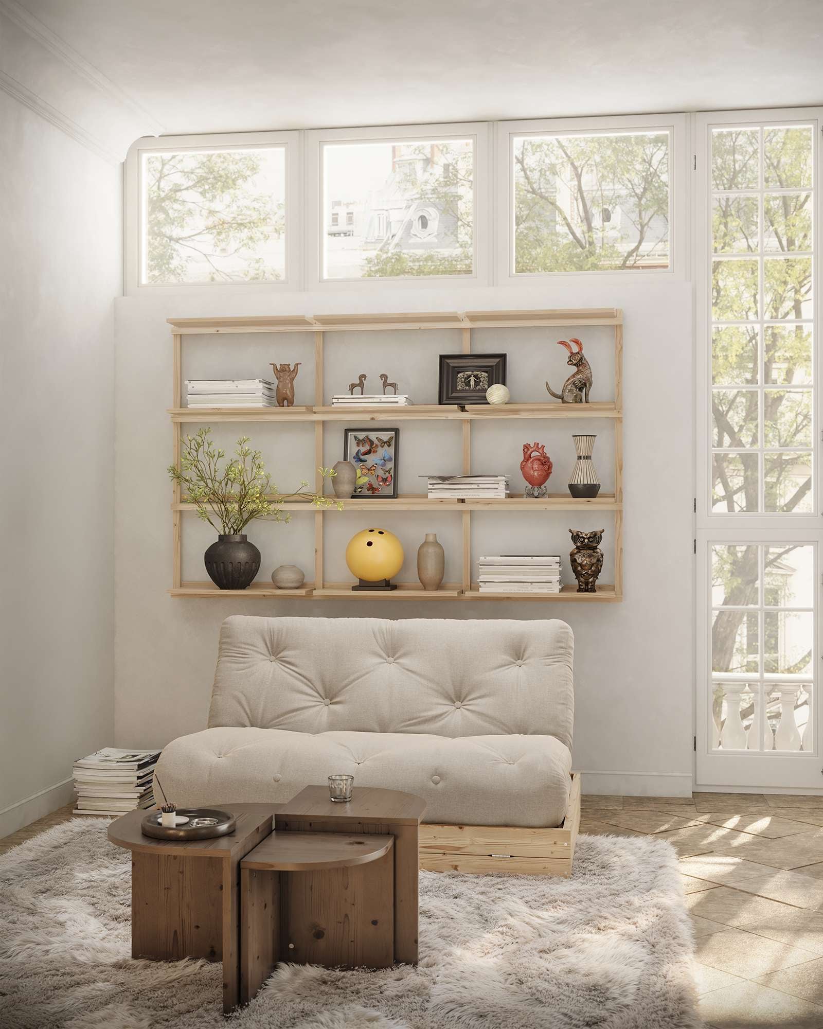 Karup Design Schlafsofa »Flip Sofabed, Made in Europe, mehrere Farben, vielseitig einsetzbar« inkl. handgefertigte Futonmatratze, FSC®-zertifiziertes Massivholz
