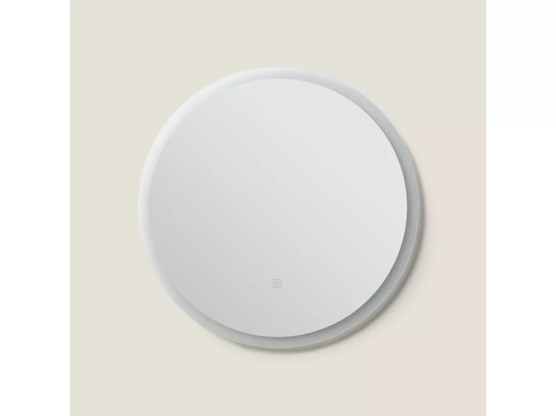 Miroir Salle de Bain avec Éclairage LED Anti-buée Shala Ø60 cm 2700K Blanc chaud