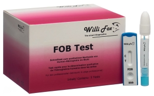 WILLI FOX FOB Test Hämoglobin im Stuhl, 5 Stück