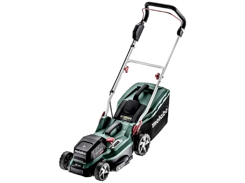 Metabo RM 36-18 LTX BL 36 - Græsslåmaskine - ledningfri - 18 V - 5.2 Ah - 2 batterier - 4000 opm - 36 cm - 14 kg