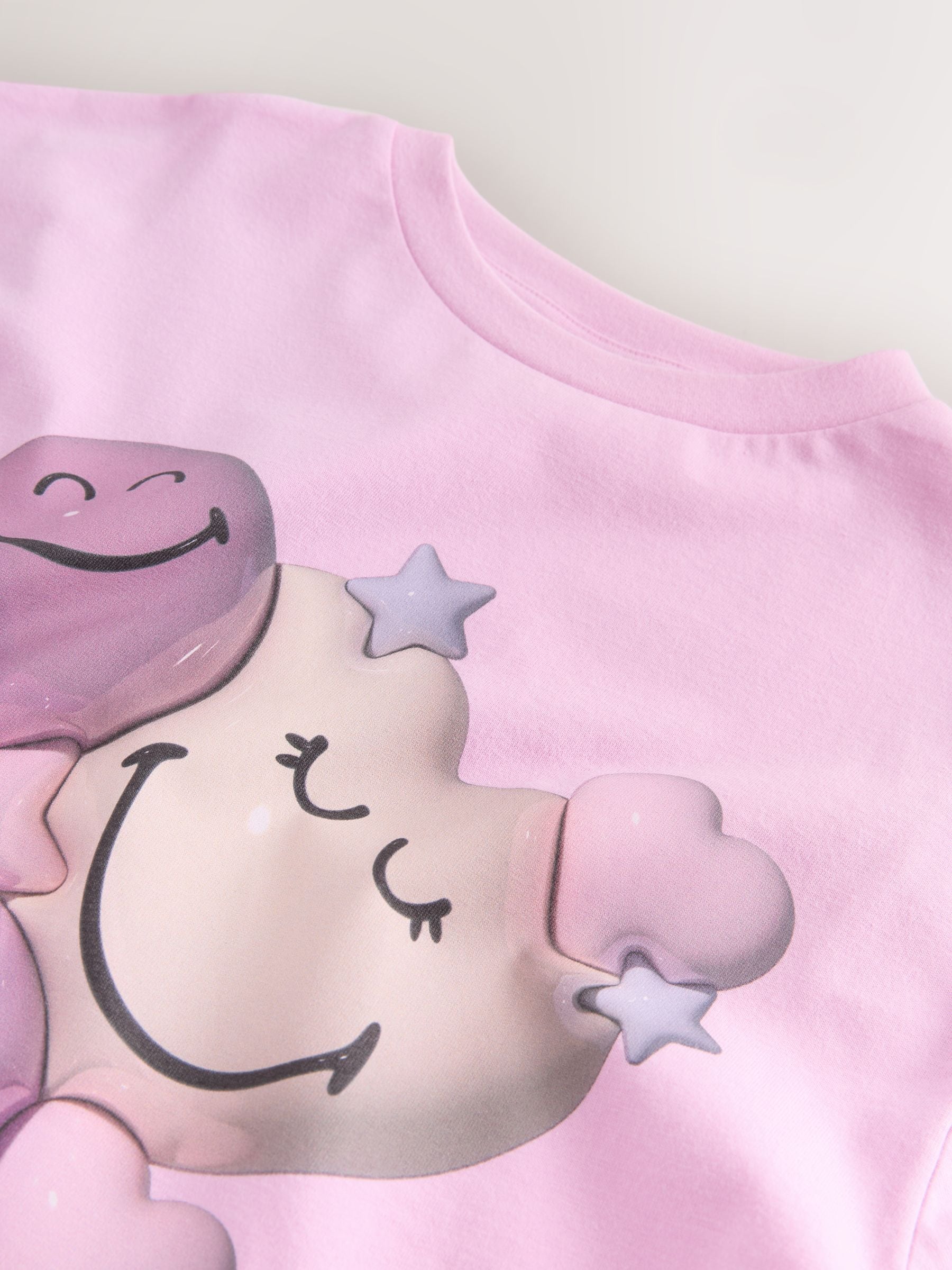 Pink Smiley World - T-shirt met print (3-16 jr)