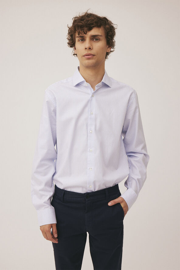 Magasin du Nord Collection Rob 1O - Organic Cotton Light blue stripe