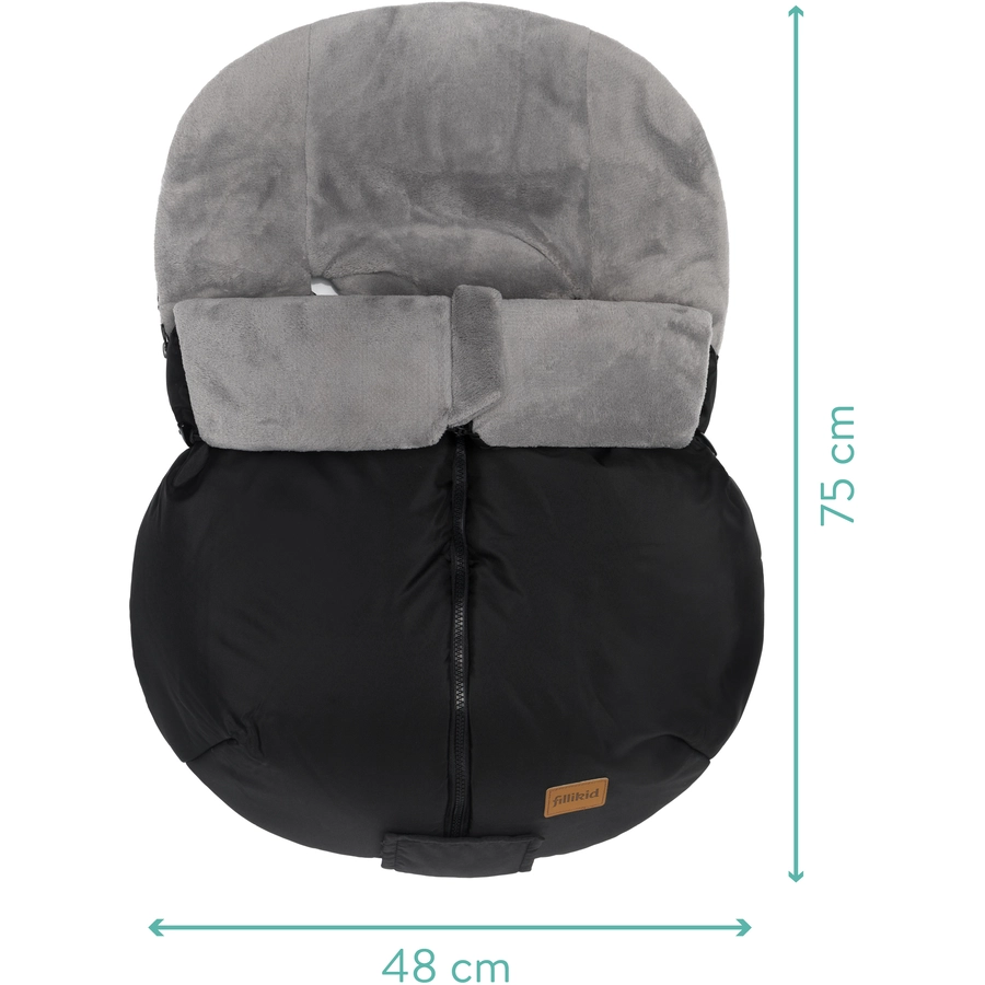 fillikid Winterfußsack Sella Gr.0 Schwarz