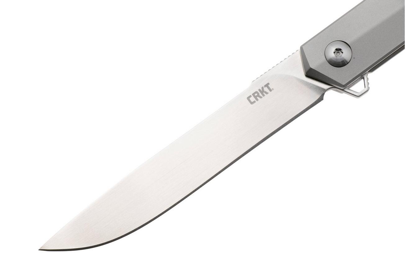 CRKT Stylus K830TXP, Satin S35VN, Grey Titanium zakmes, Ken Onion design