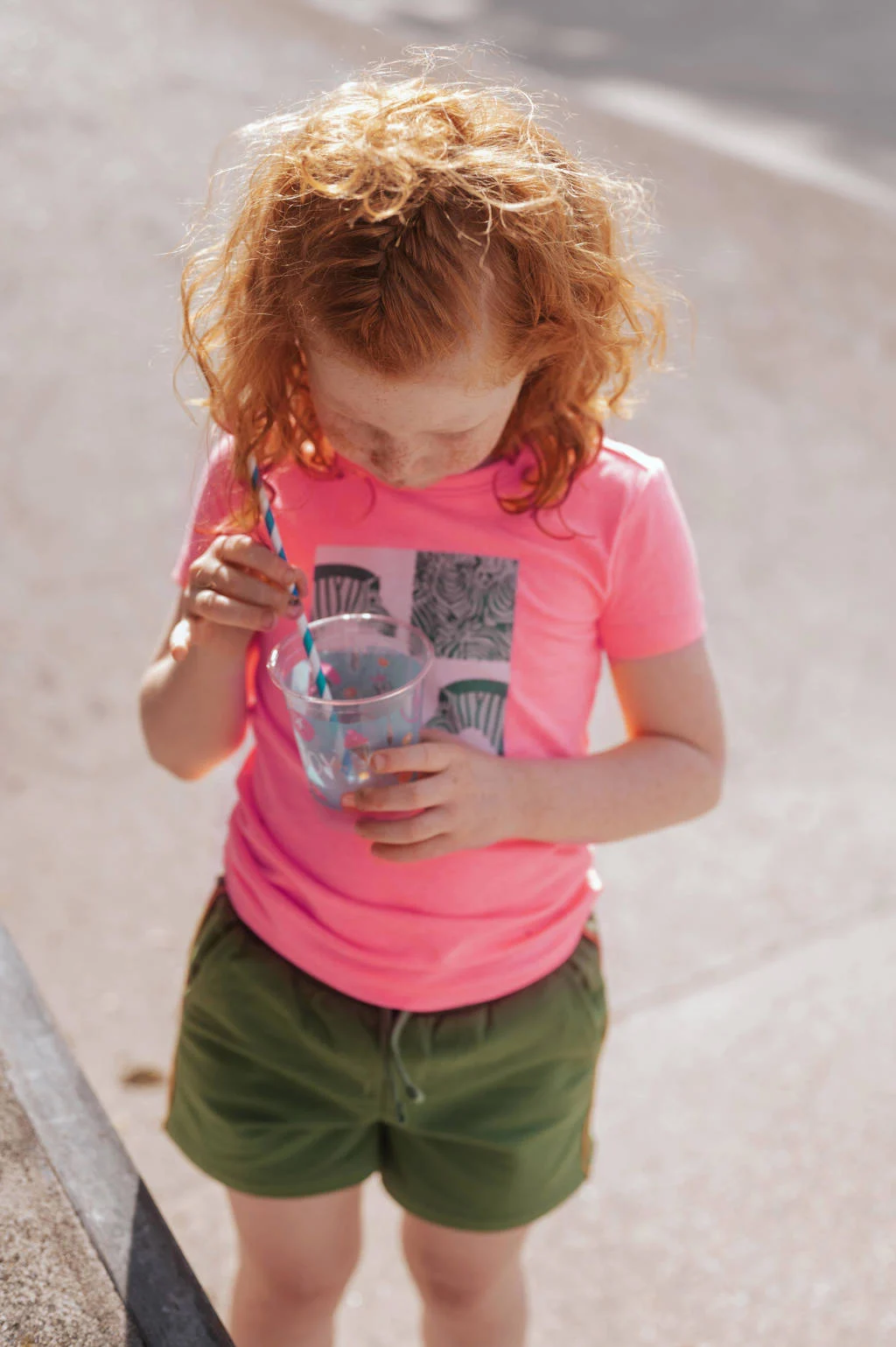TYGO & vito T-shirt met printopdruk zoetroze