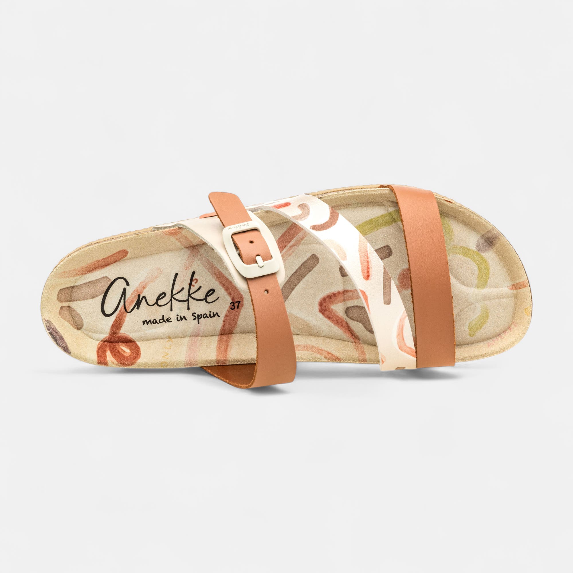 Mules semelle liège Femme rose