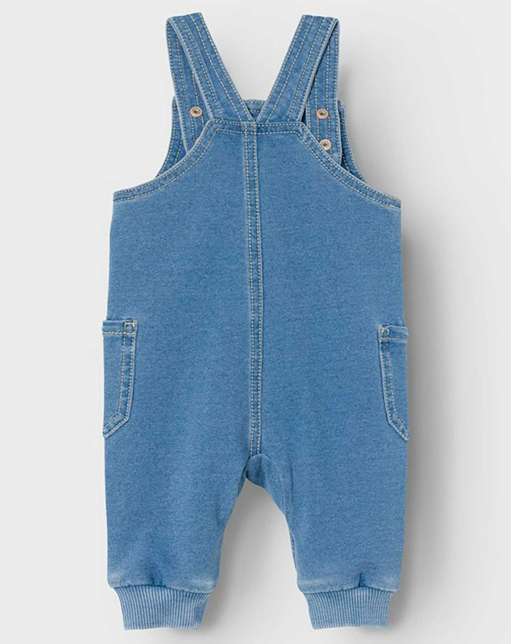 Latzhose NBMBEN BAGGY R in medium blue denim