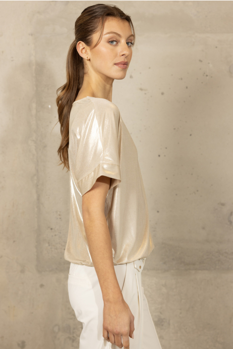 Kimara gouden dames t-shirt