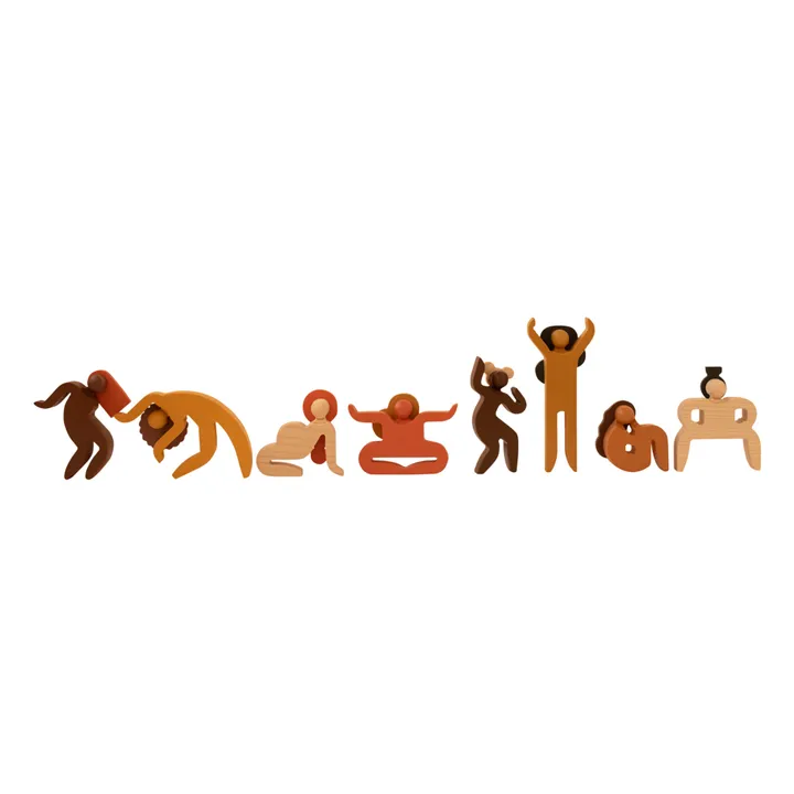 Babai Toys Figurines en bois - Women Moods