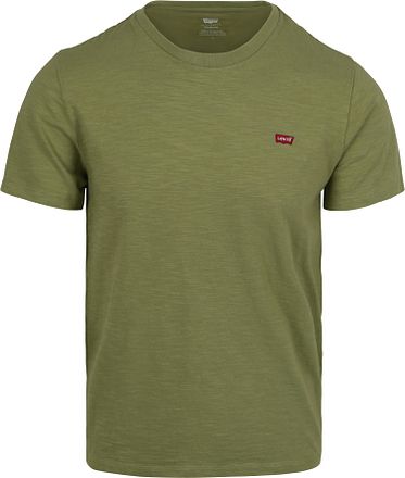 Levi's T-shirt Original Slub Green 56605-0270 kopen