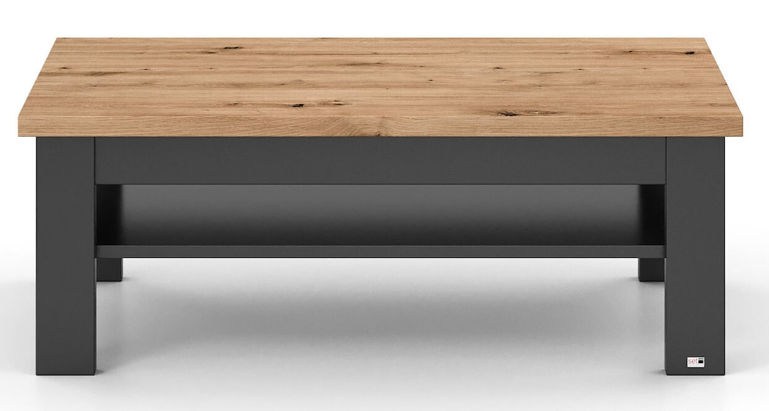 set one by Musterring Couchtisch YORK 65 anthrazit /Eiche Artisan