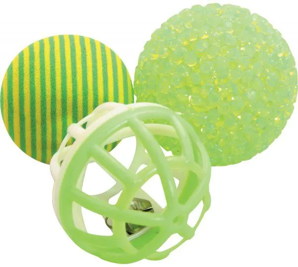 Zolux Cat toys 3 different balls 4 cm