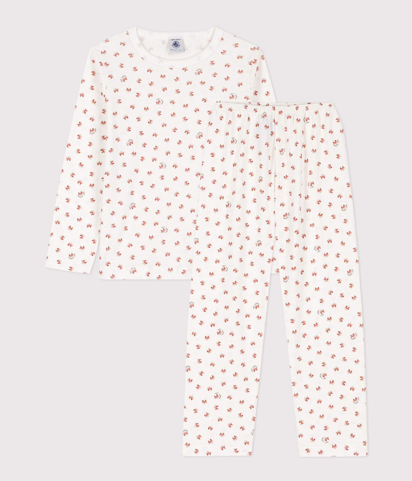 Pyjama renard petite fille/petit garçon en coton