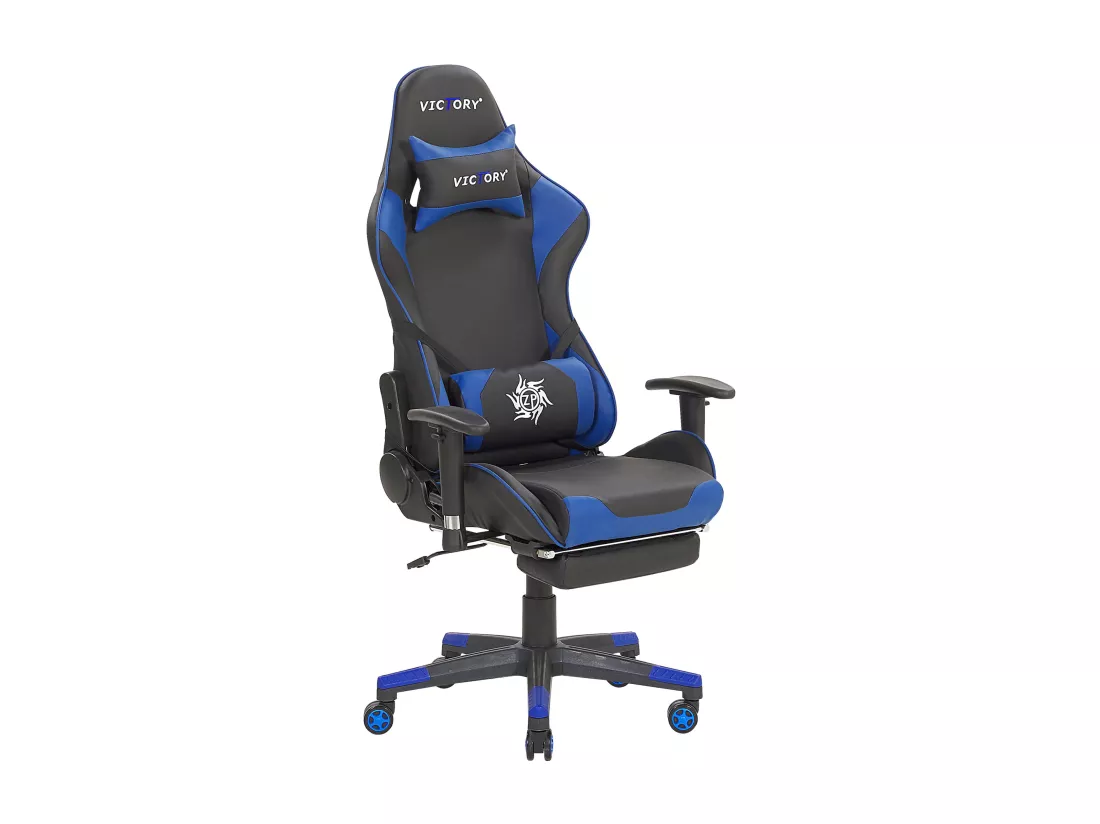 Siège de gaming VICTORY Cuir PU Bleu