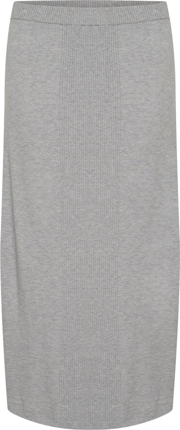Cream CRDela Knit Skirt Grey melange