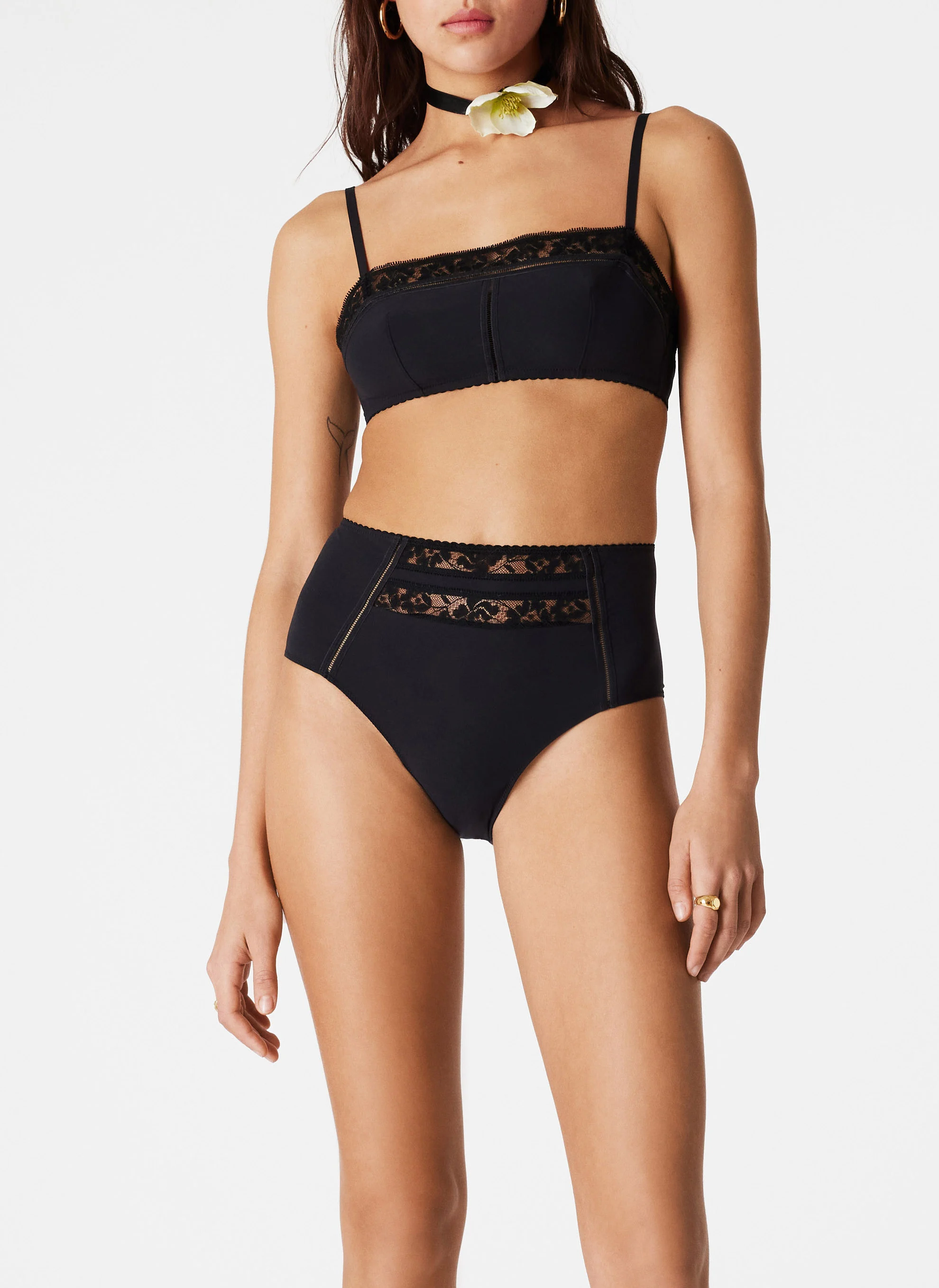 RACHEL -Soutien-gorge à dentelle| Noir