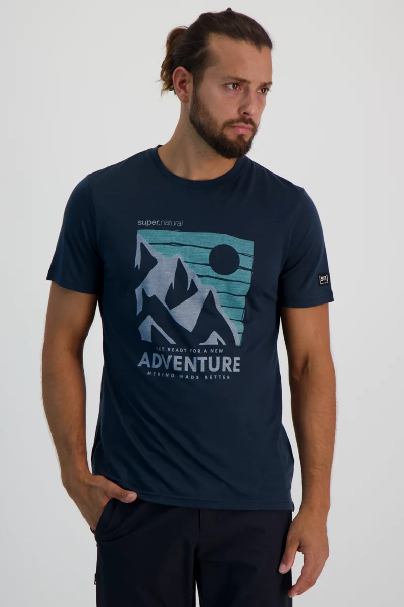 super.natural Mountain Adventure Merino Herren T-Shirt