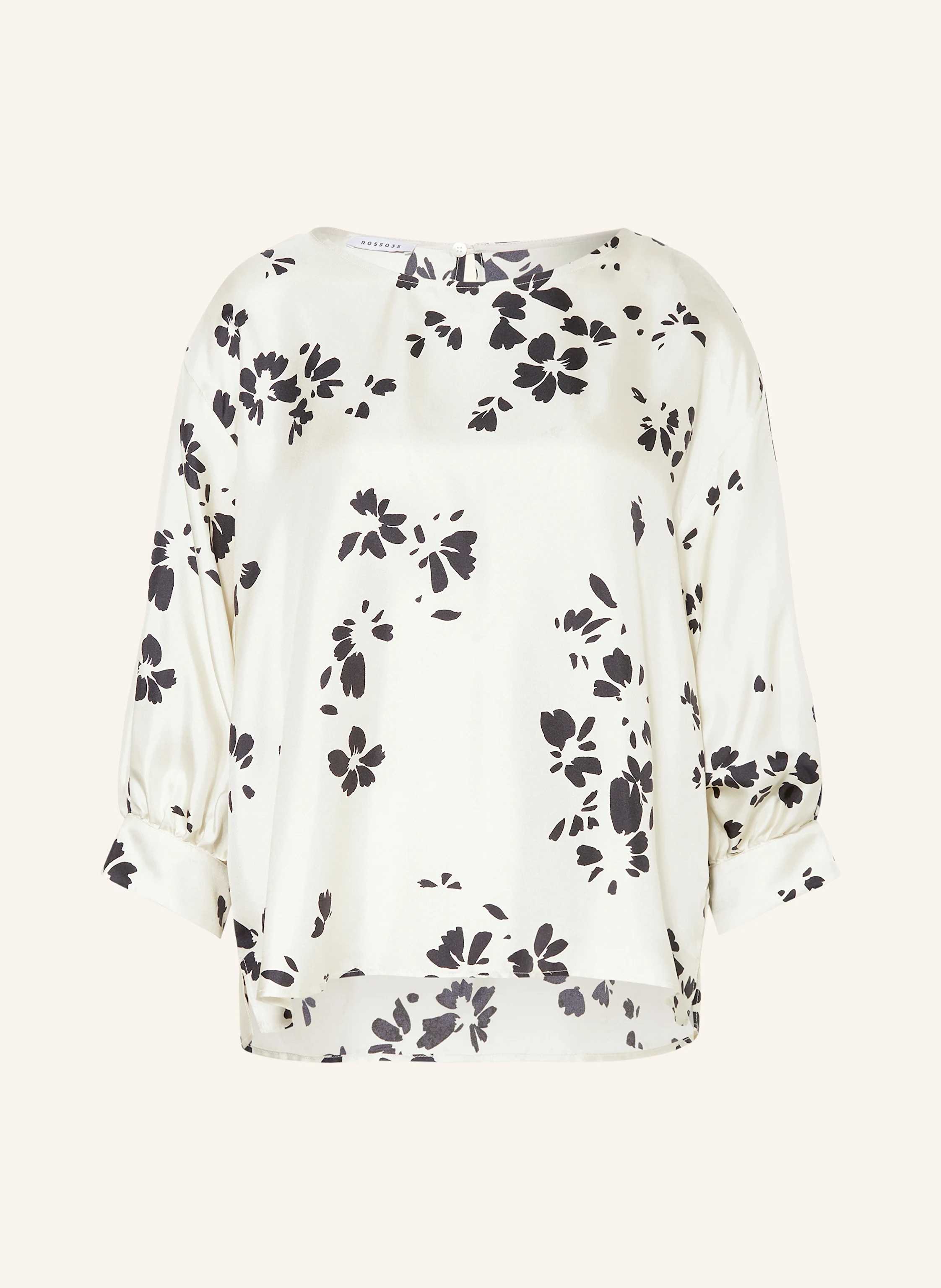 ROSSO35 Bluse aus Seide mit 3/4-Arm