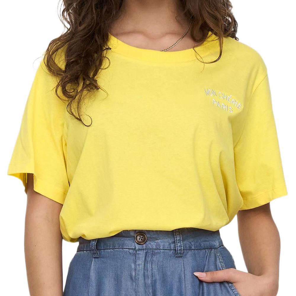 JDY T-shirt Jaune Femme JDY Tokoy