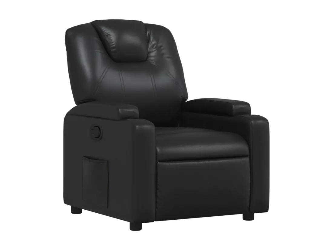 Fauteuil inclinable Noir Similicuir