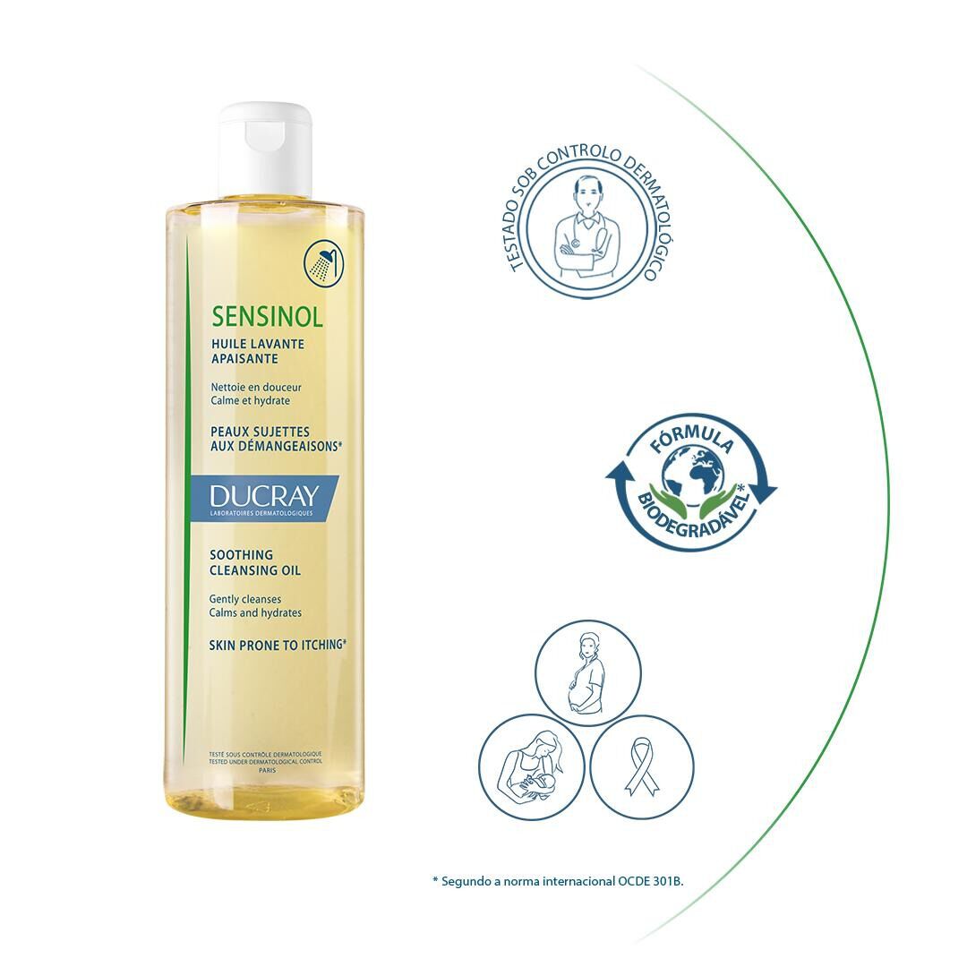 Ducray Sensinol Óleo Lavante Calmante 200ml - 400ml
