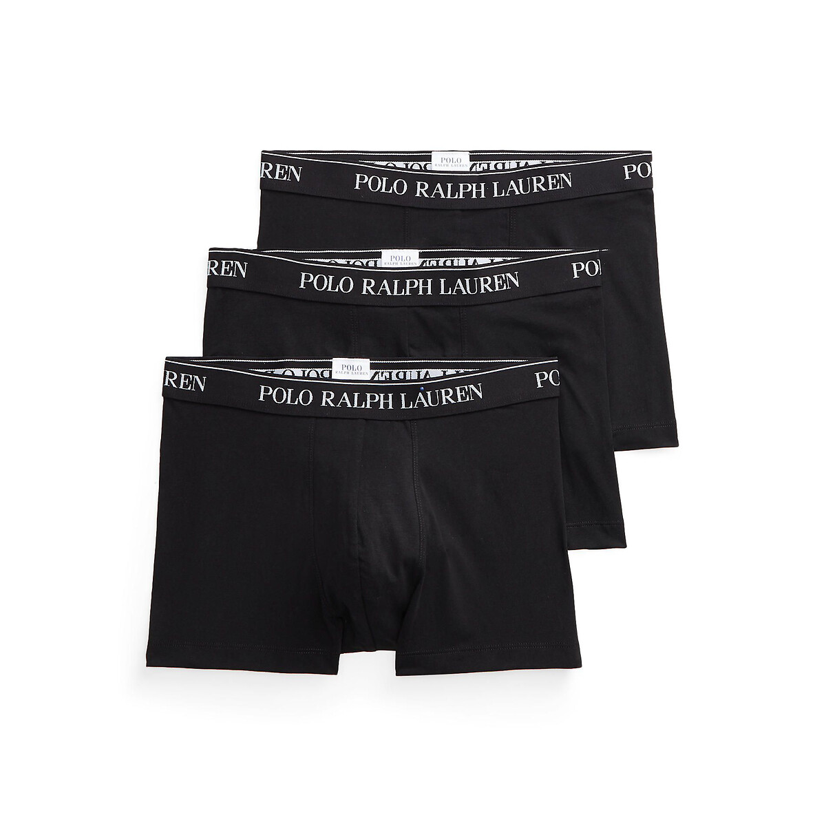 POLO RALPH LAUREN<br>Conjunto de 3 cuecas boxer clássicas e lisas
