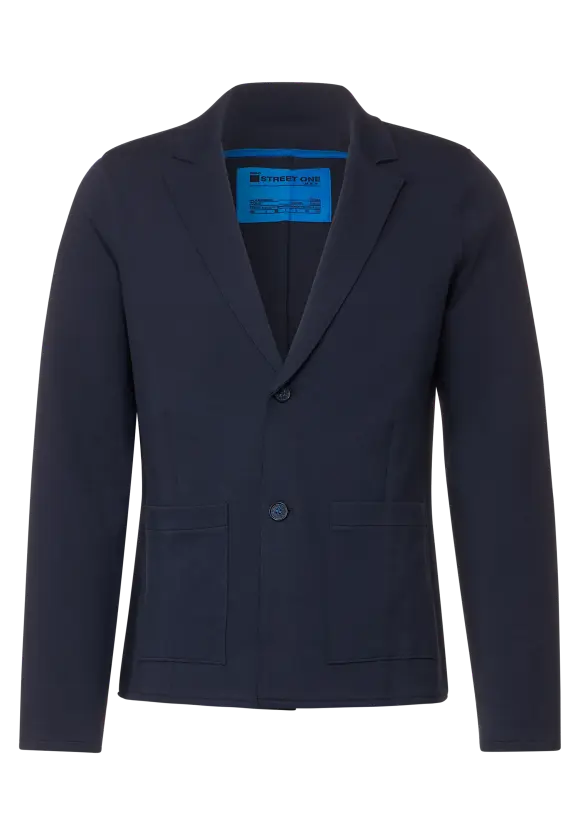Blazer mit offener Saumkante - nightshadow blue