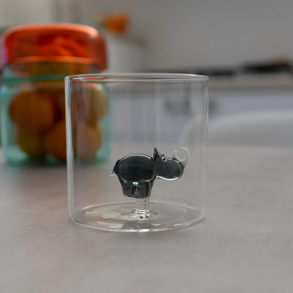 WD lifestyle  Borosilicate glas, Næsehorn - 250 ml.