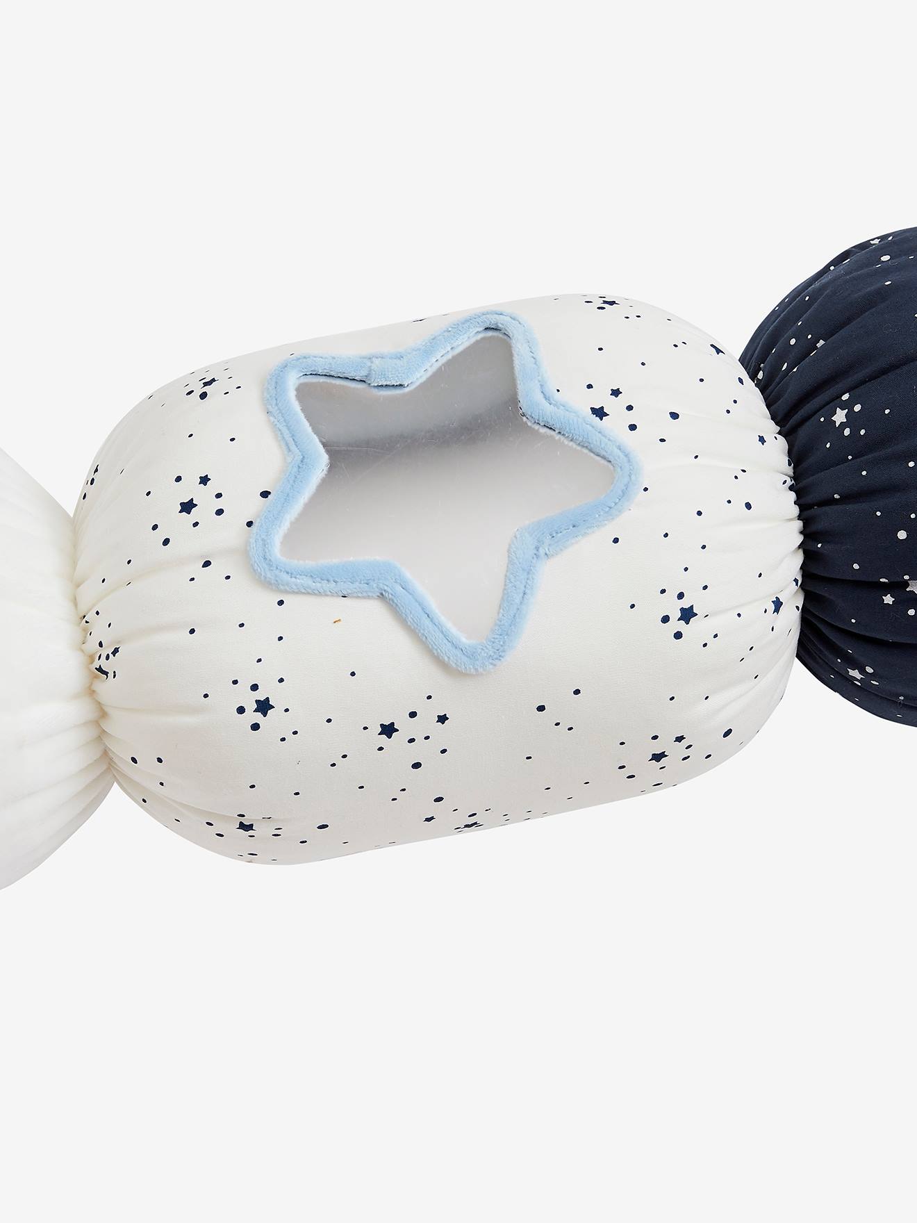 Almofada de atividades CELESTE, azul-escura lisa com estampas