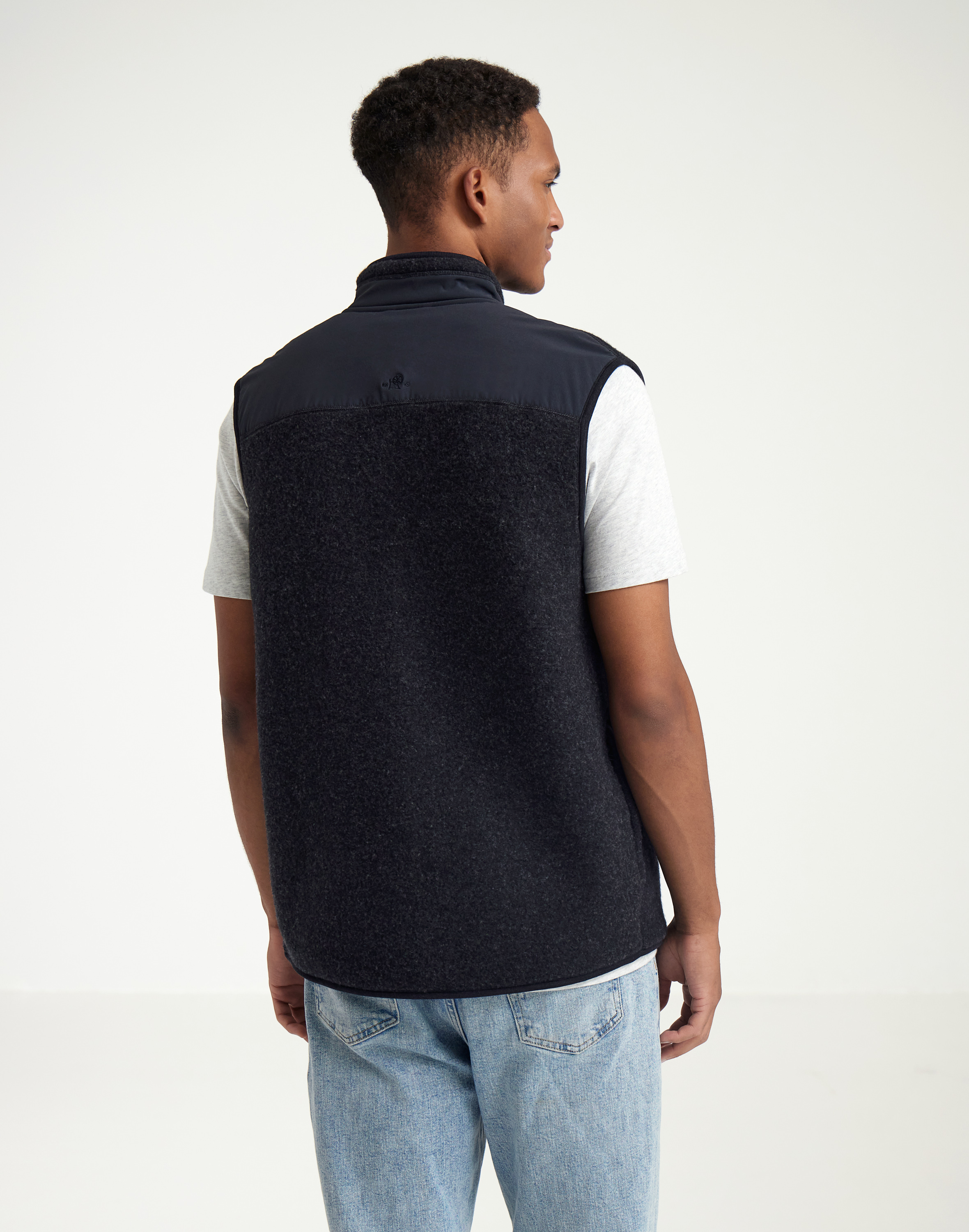 Bodywarmer van merinowolfleece voor heren - Gratis Verz