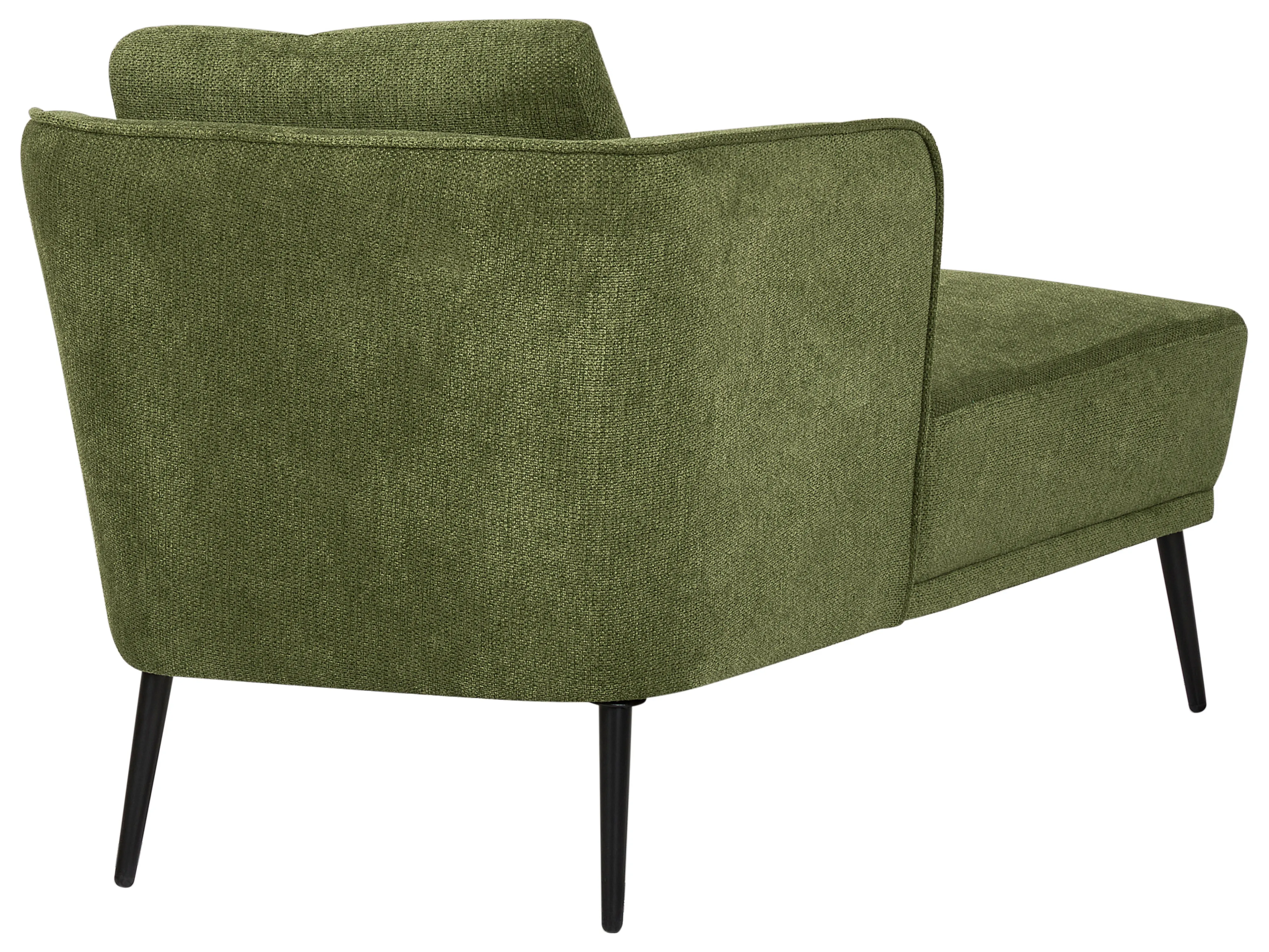 Rechtszijdige chaise longue ARTHEZE Stof Donkergroen