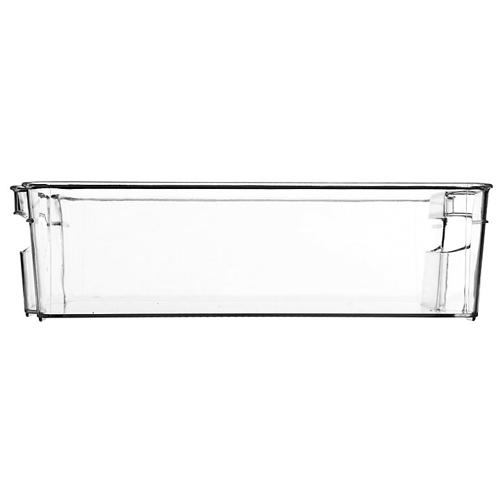 Bac de rangement en plastique transparent pour réfrigérateur 6 L