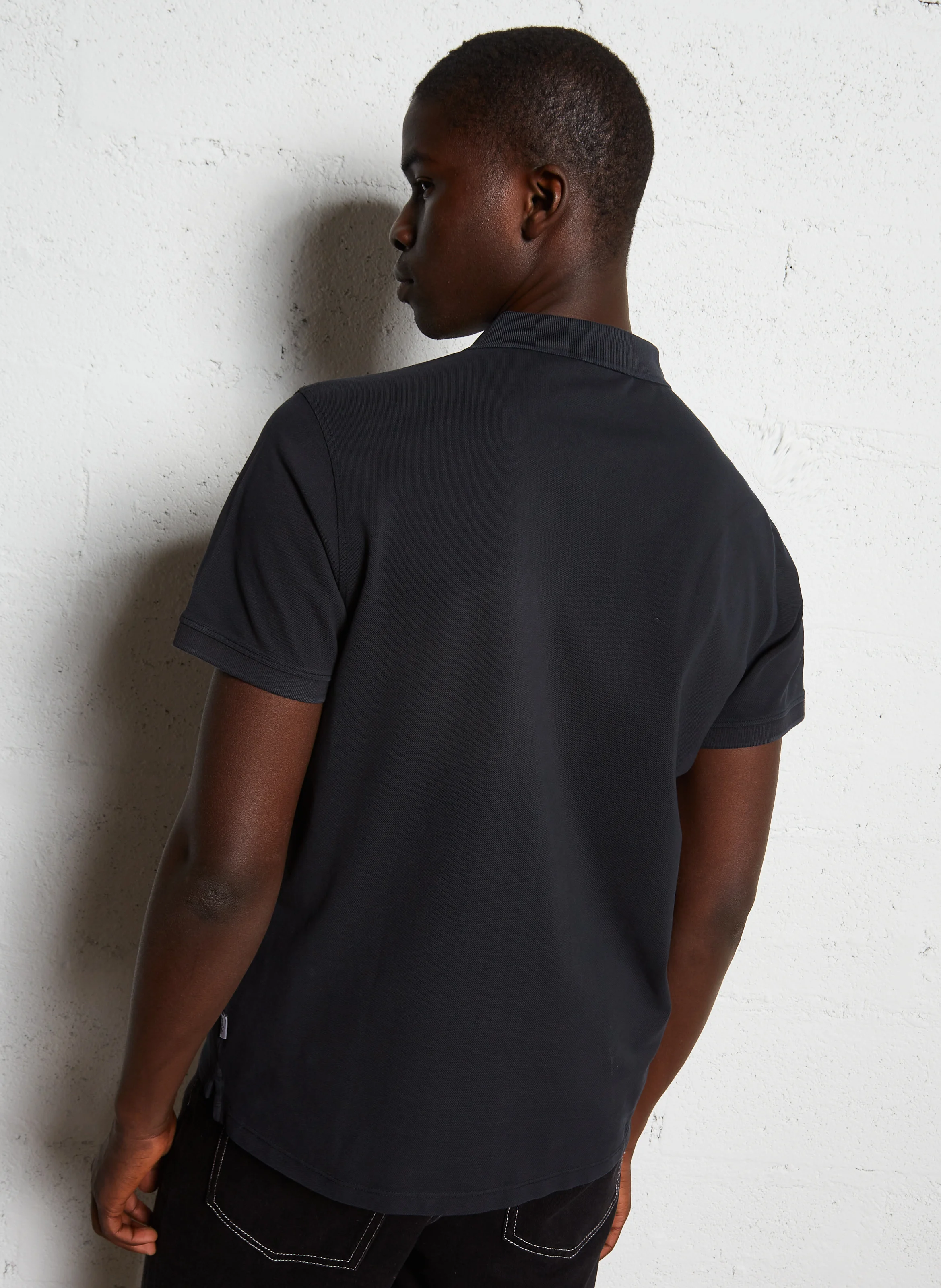 NEW OLIVER GD - Polo regular-fit en coton | Noir