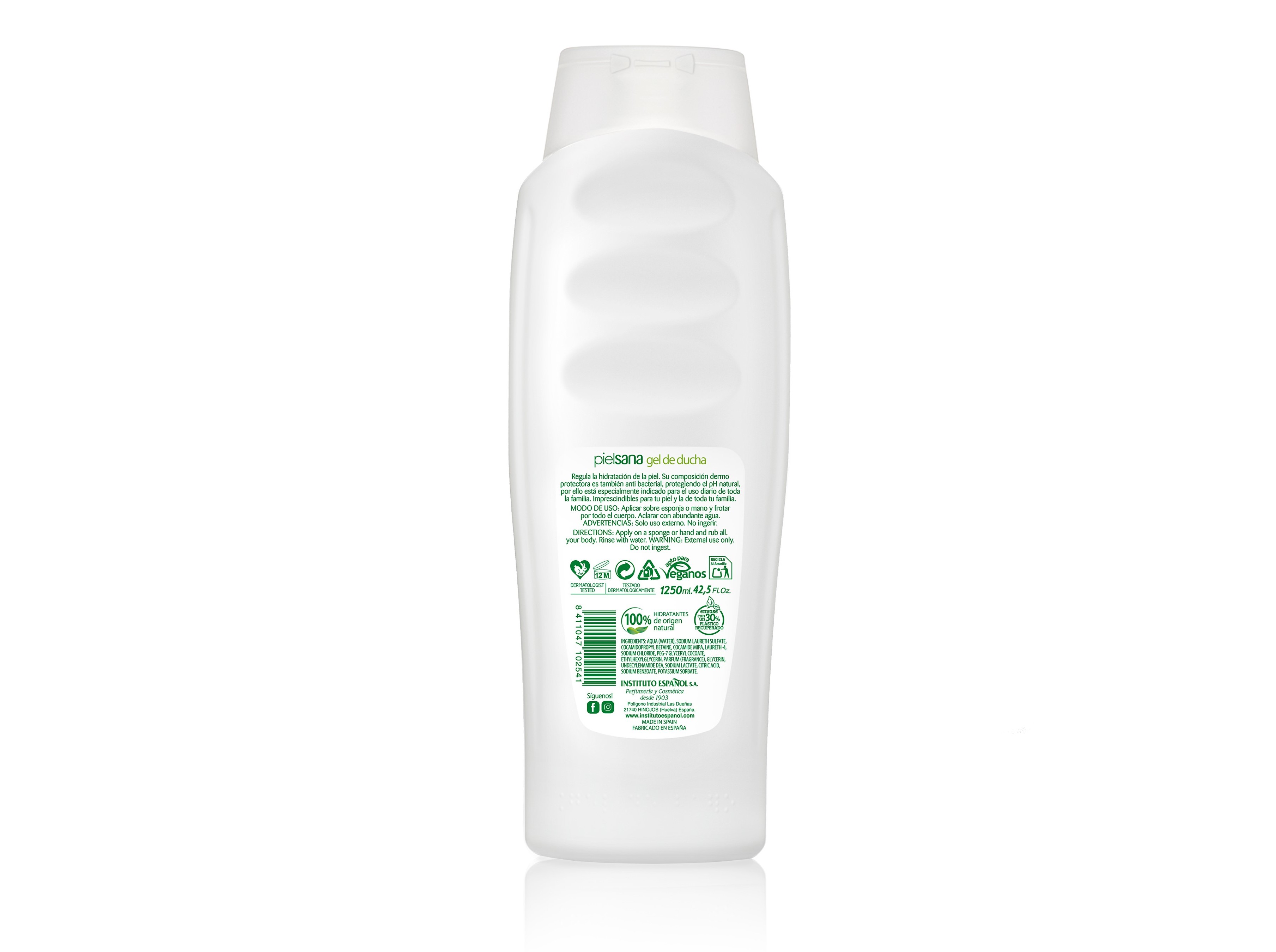 GEL DE BANHO INSTITUTO ESPAÑOL PELE SAUDAVEL 1250ML