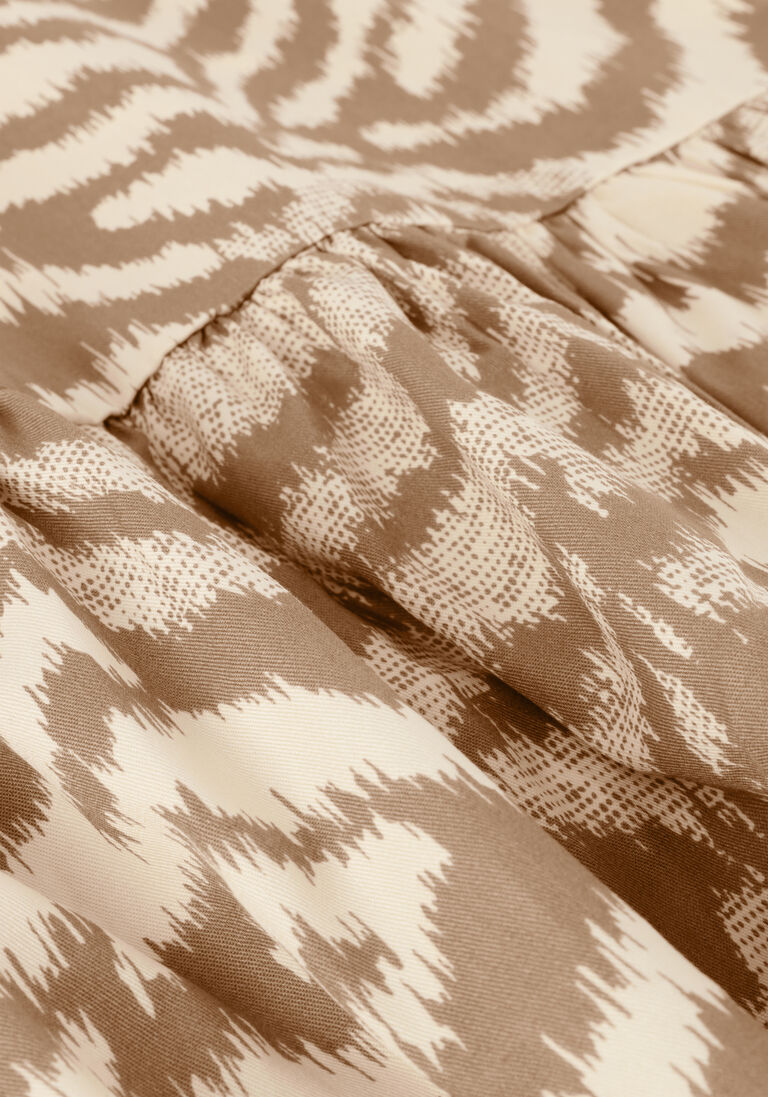 LIKE FLO beige like flo mini jurk fine twill tuniek