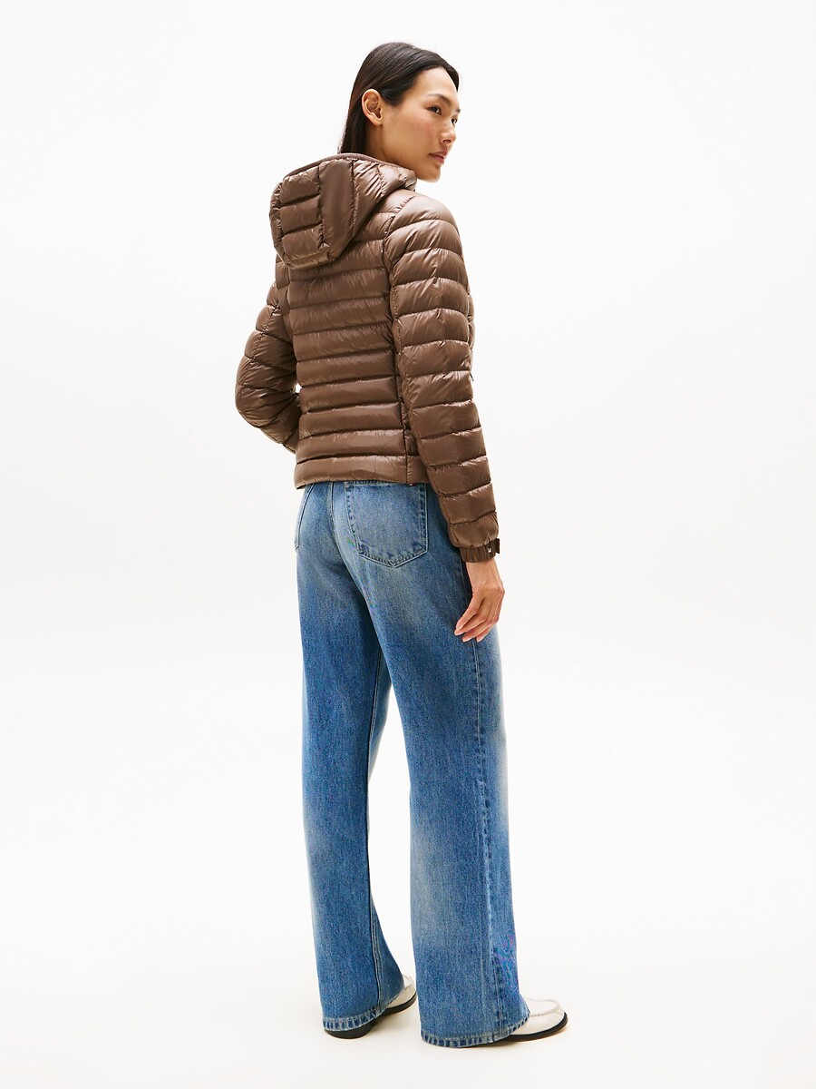 TOMMY HILFIGER<br>Jaqueta acolchoada com mangas compridas e capuz