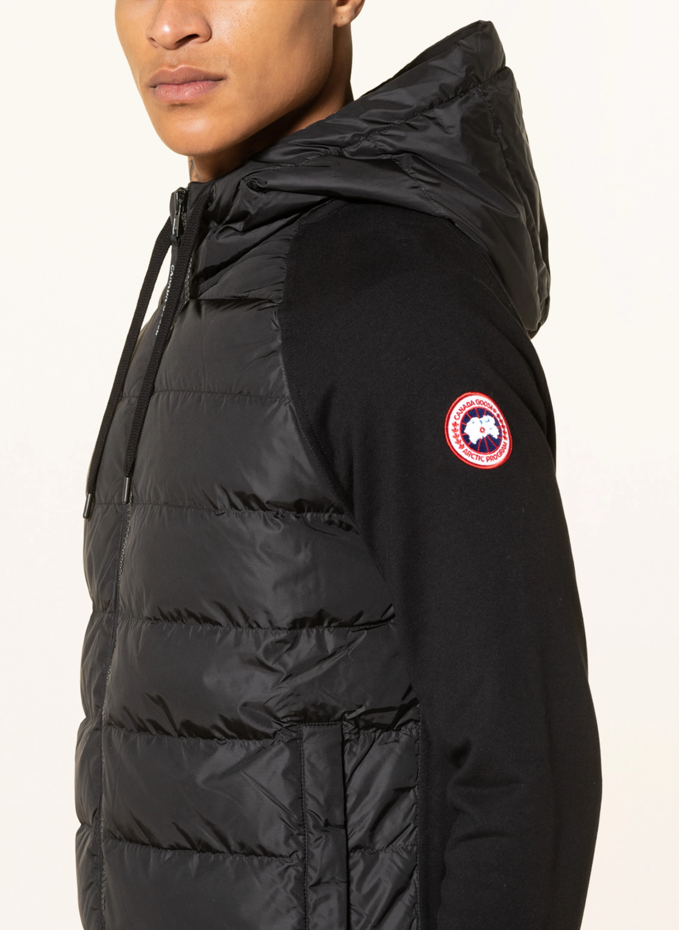 CANADA GOOSE Sweatjacke HYBRIDGE HURON im Materialmix