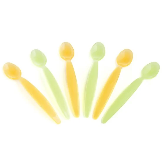 Lot de 6 cuillères 1er âge   Vert / Jaune        de               Aubert concept