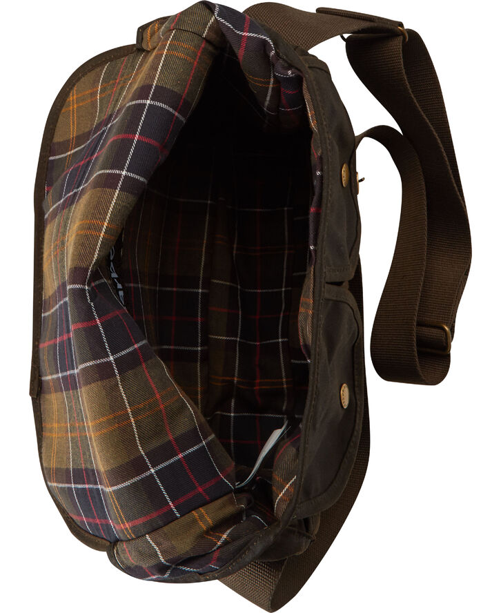 Barbour Wax Leather Tarras taske Oliven