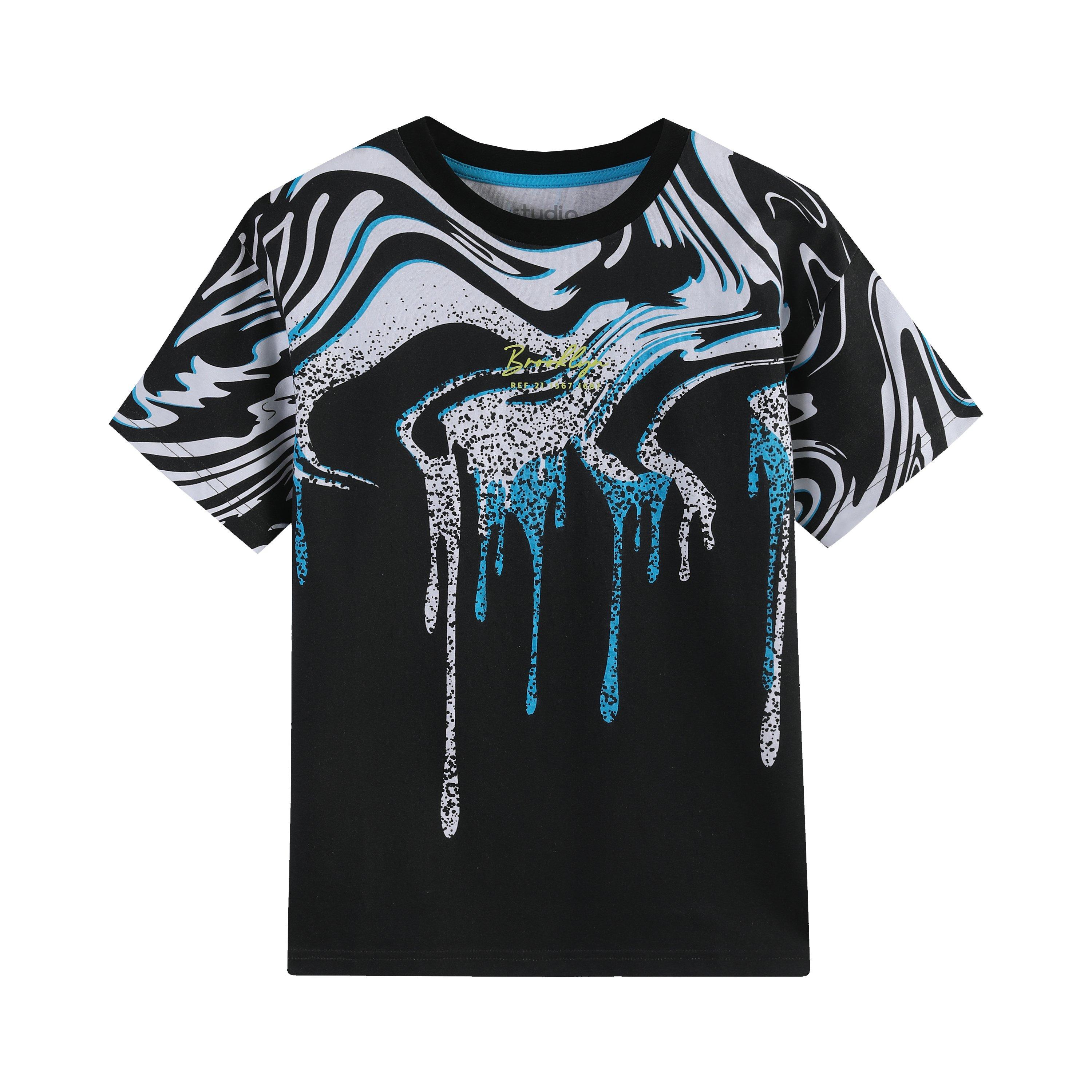 Studio Studio Older Boys Swirl Tshirt and Short Set
