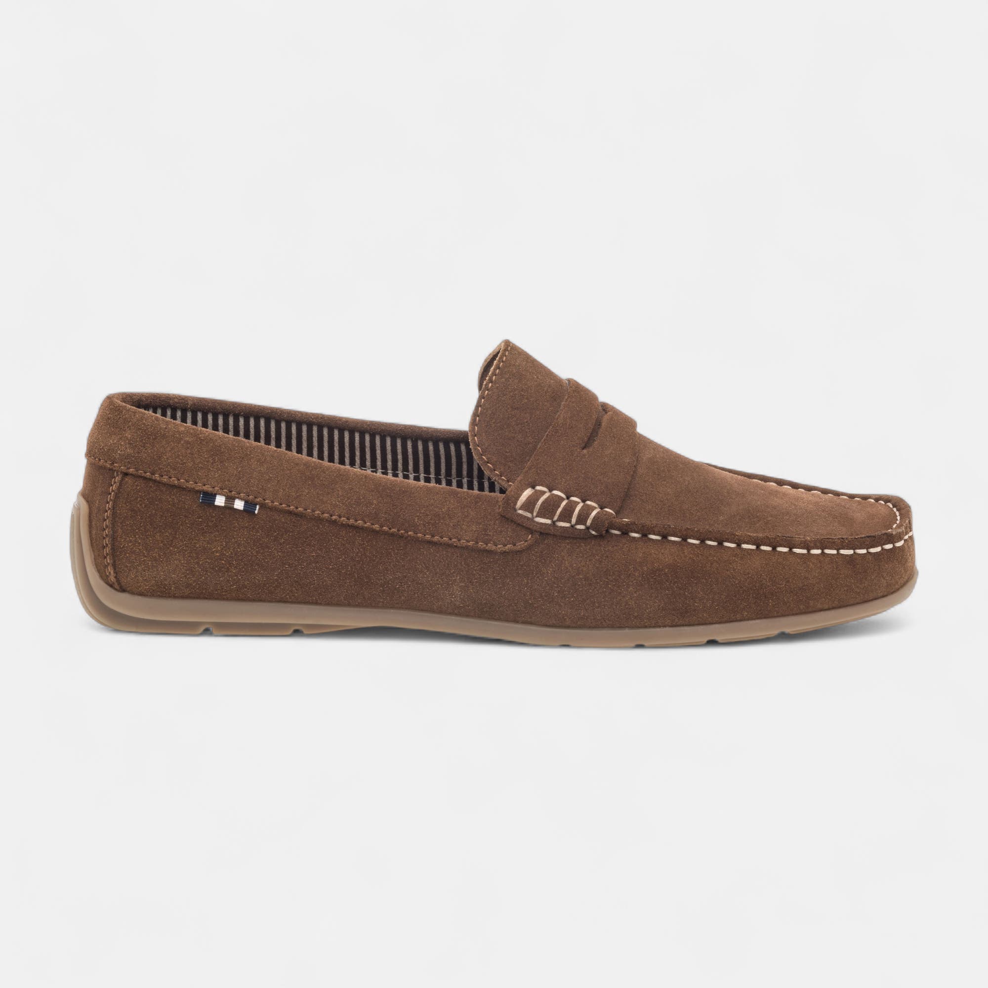 Mocassins Homme en cuir cognac